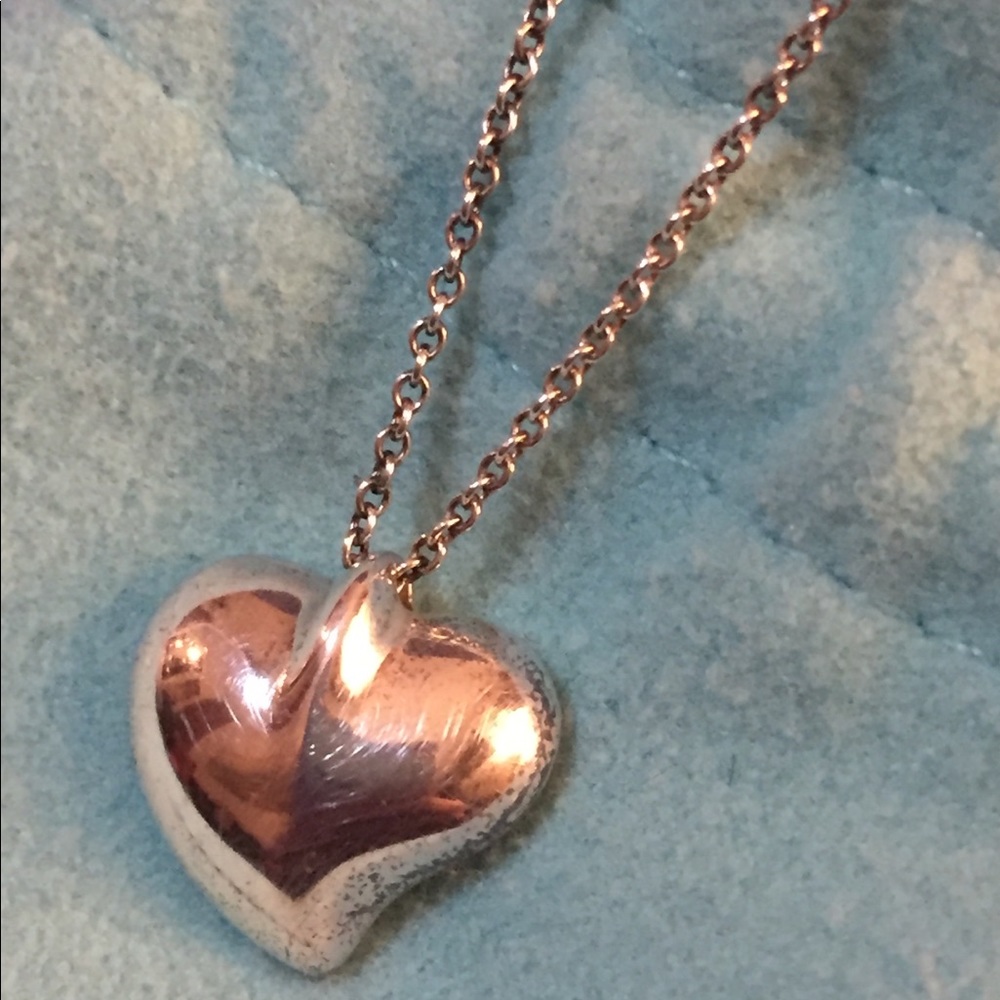 Tiffany & Co. silver Elsa Peretti heart necklace